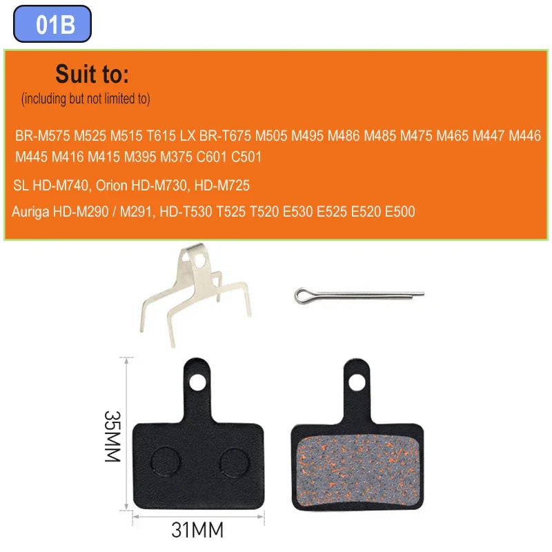 MTB Hydraulic Disc Brake Pads Semi-Metallic 4pcs &ndash; Durable