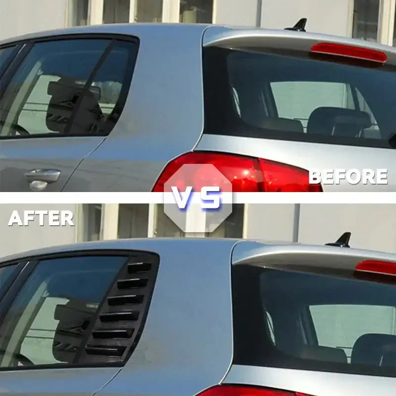 VW Golf 5 MK5 Rear Window Louver Side Vent Trim 2 Pieces