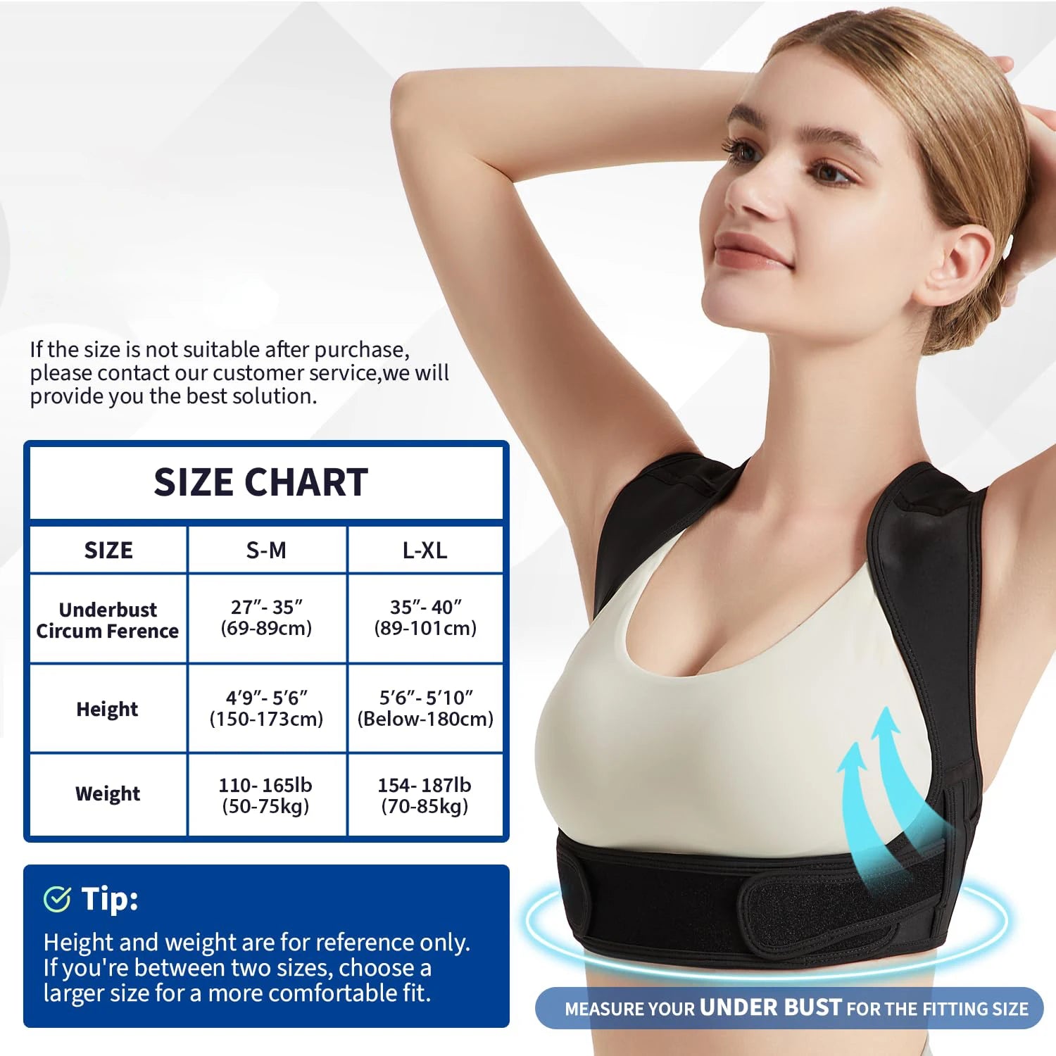 NEENCA Posture Corrector for Back Support Adjustable Shoulder Posture Brace for Men and Women