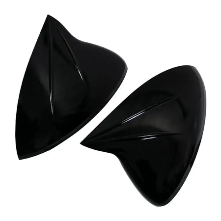 Carbon Fiber Style Black Mirror Covers For Porsche Cayenne