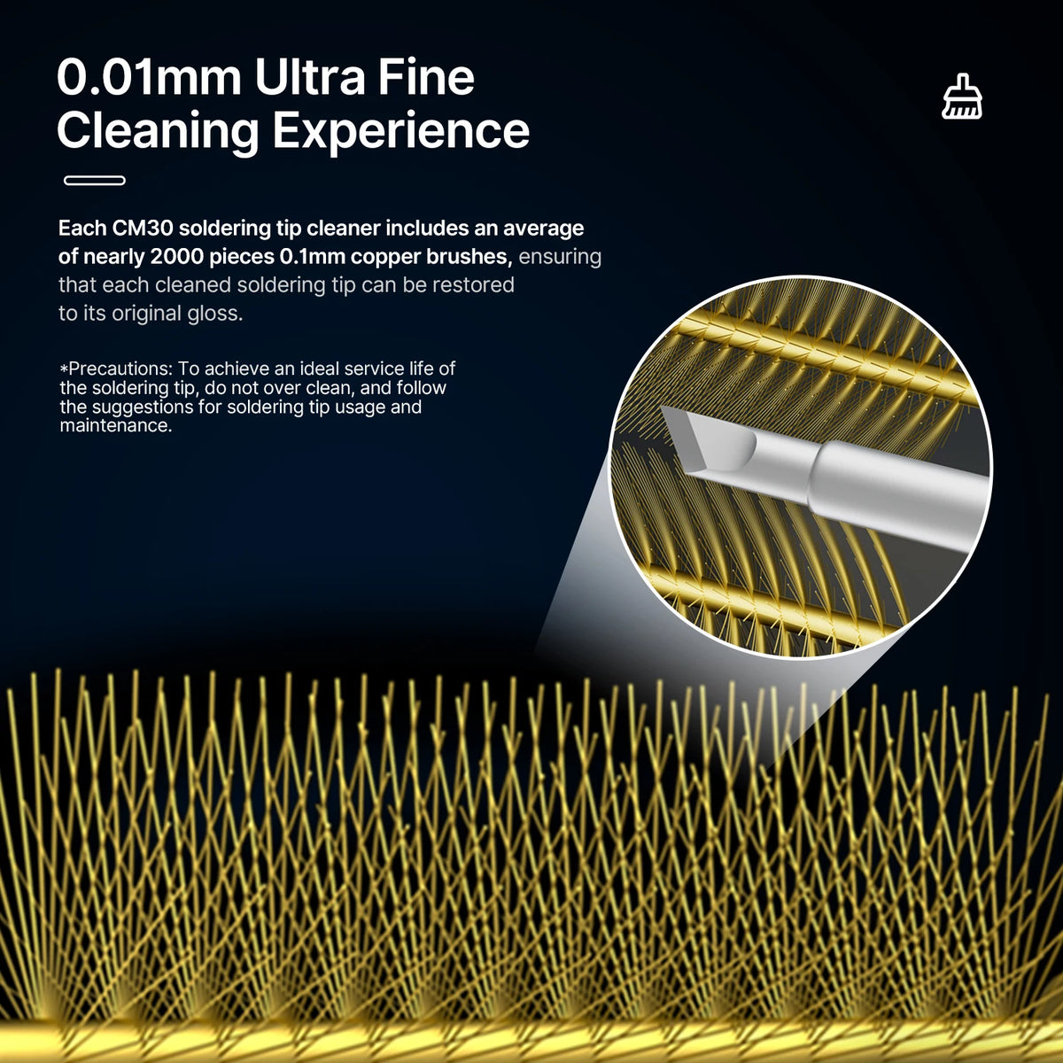 Aixun CM30 Soldering Tip Cleaner - Lightweight Portable