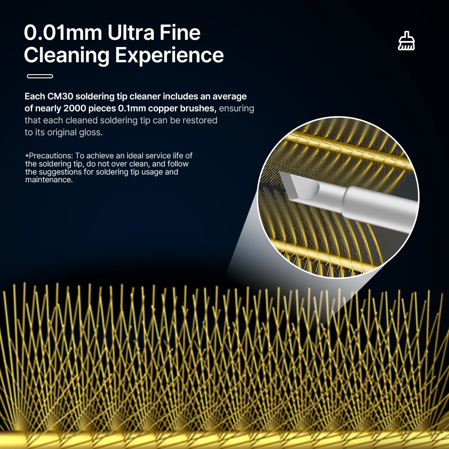 Aixun CM30 Soldering Tip Cleaner - Lightweight Portable