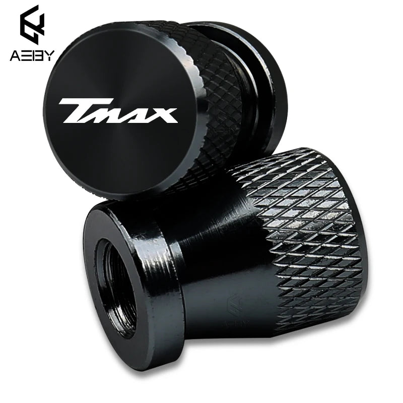 Yamaha T-Max 500 Aluminium Alloy Valve Stem Caps - 2PCS black