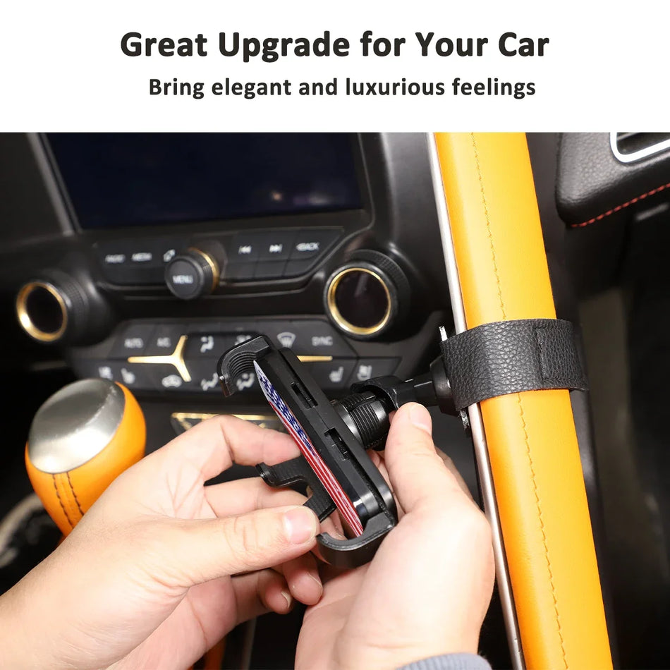 ABS černý držák telefonu do auta pro Chevrolet Corvette C7 Z06