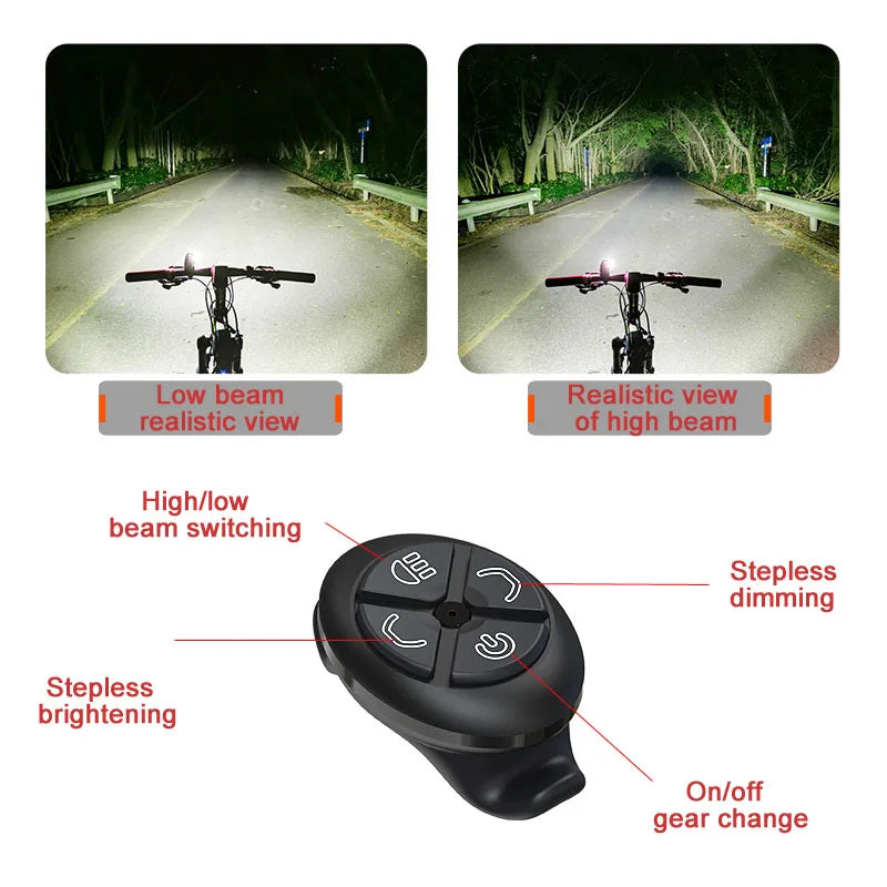 King Kong Wireless Remote Control Bicycle Light with Multiple Modes