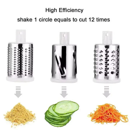 Rotary Vegetable Slicer Cutter Manual &ndash; 3 Sharp Drums