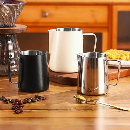 WUWANLI Stainless Steel Milk Frothing Pitcher &ndash; Precision Measurement for Perfect Latte Art