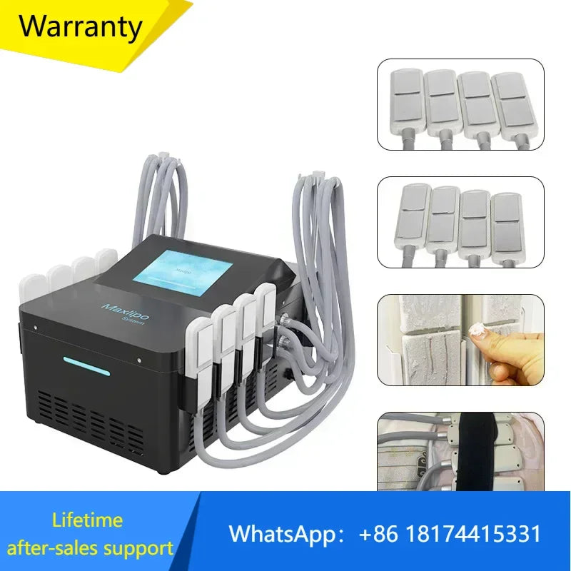 Máquina de congelación de grasa por criolipólisis con 8 almohadillas de crioterapia