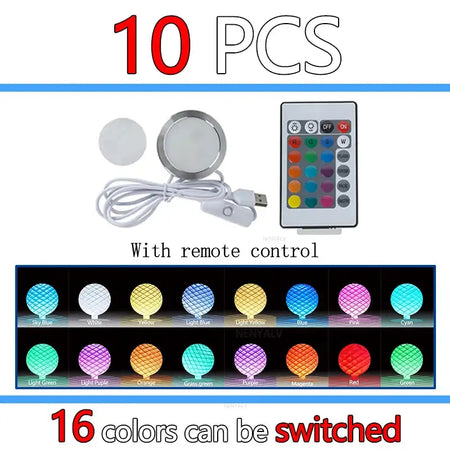 Bambu Lab LED Lamp Kit 001 Hardware For 3D Printing Parts 10Sets-16 Colorful