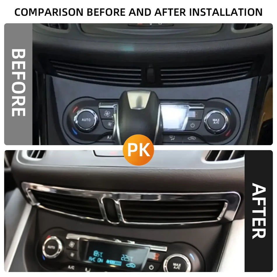 Ford Kuga Escape 2013-2019 Poklopac Ventilacije Središnje Konzole, ABS Srebrni Oklop