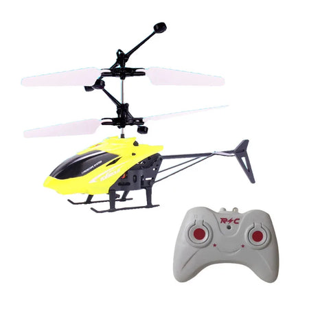 Rechargeable Mini RC Drone with Obstacle Avoidance for Safe Flight yellow-with RC