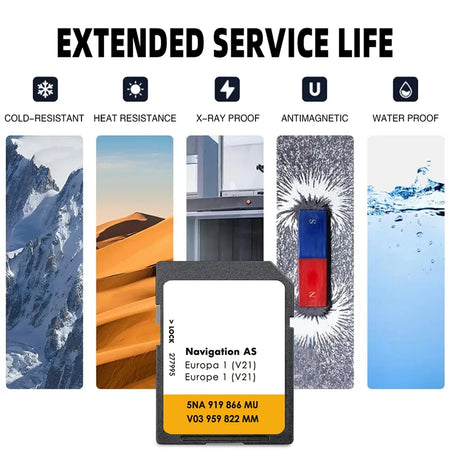 V21 AS Europe Sat Nav SD Card 32GB Navi &ndash; Europe Maps