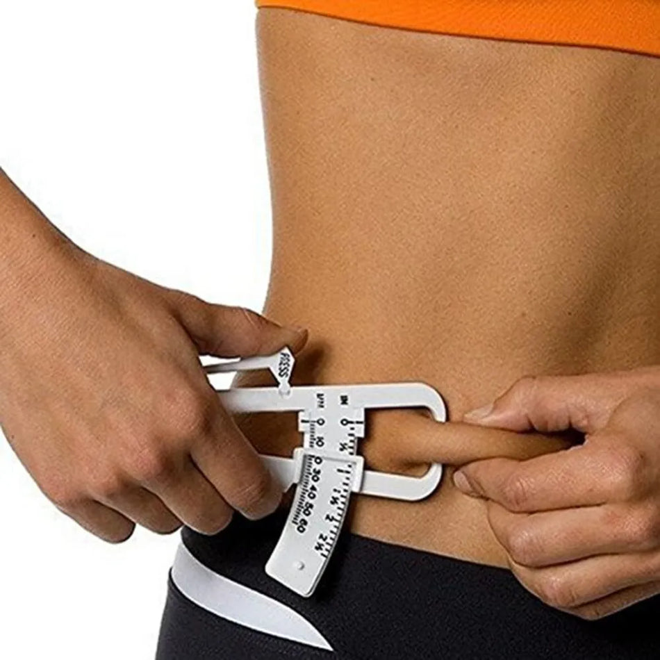 🟠 1PCS Crossfit Body Fat Loss Tester Calculator Fitness Caliper Clip Measurement Slim Skin Fold Body Fat Chart Gym Equipment