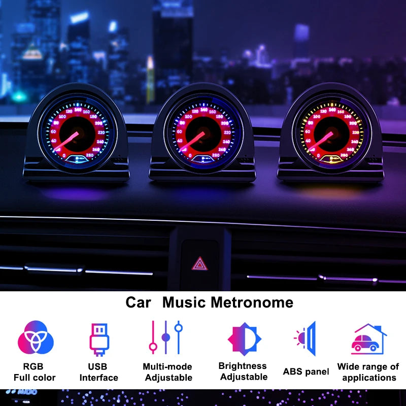 RGB Car Ambient Light Speedometer Style USB Neon LED Dash Light For SUV ATV