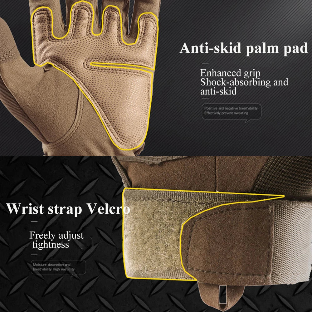 Tactical Touchscreen Gloves &ndash; Palm Padding And Hard Shell