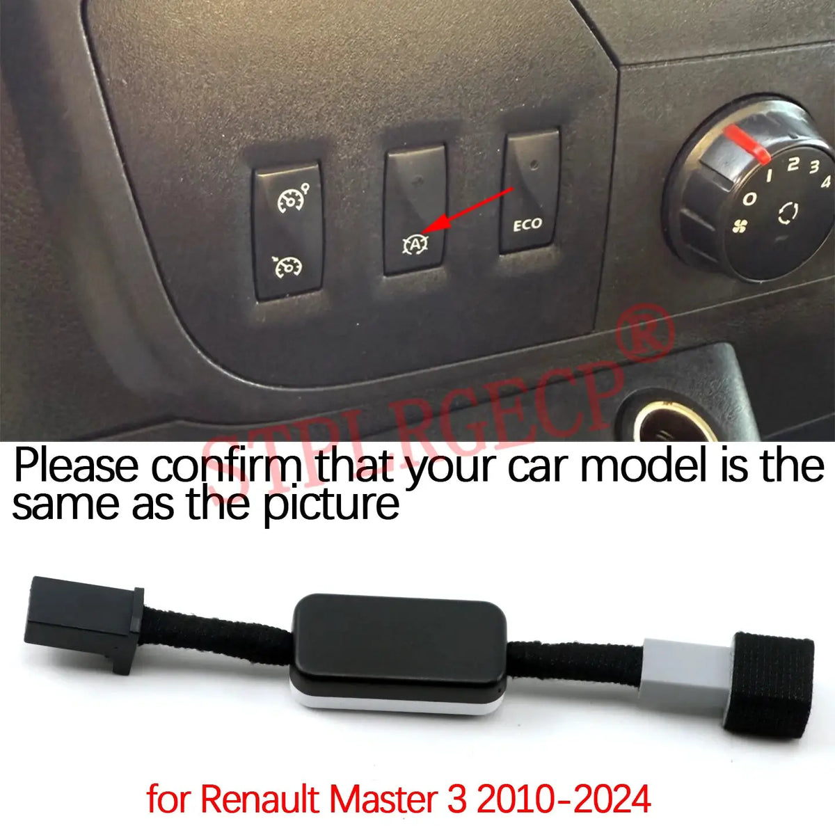 Automatic Stop Start Engine System Off Cable Plug and Play Eliminator for Renault Master 3 2010-2021 2022 2023 2024 by InterCyprus Trading Ltd