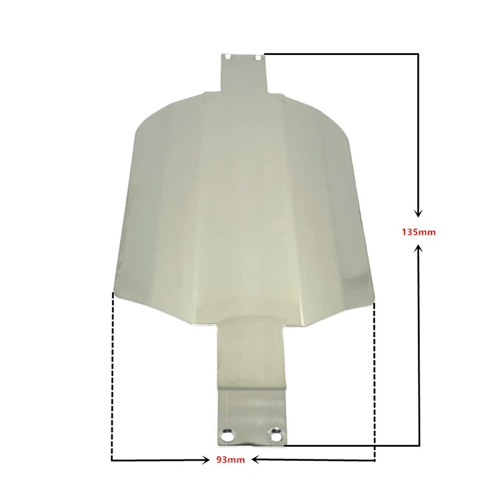 Metal Chassis Armor For SCY 16101 Pro JJRC - Stainless Steel Silver