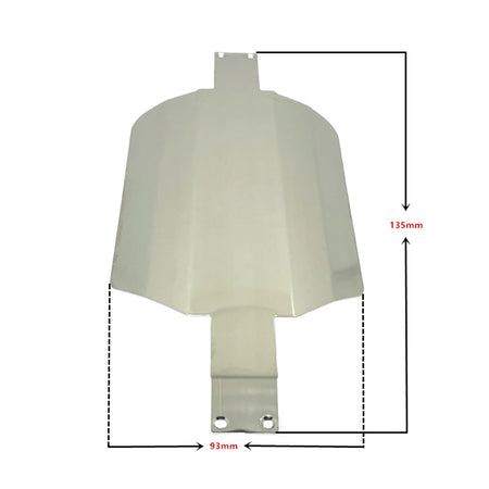 Metal Chassis Armor For SCY 16101 Pro JJRC - Stainless Steel Silver