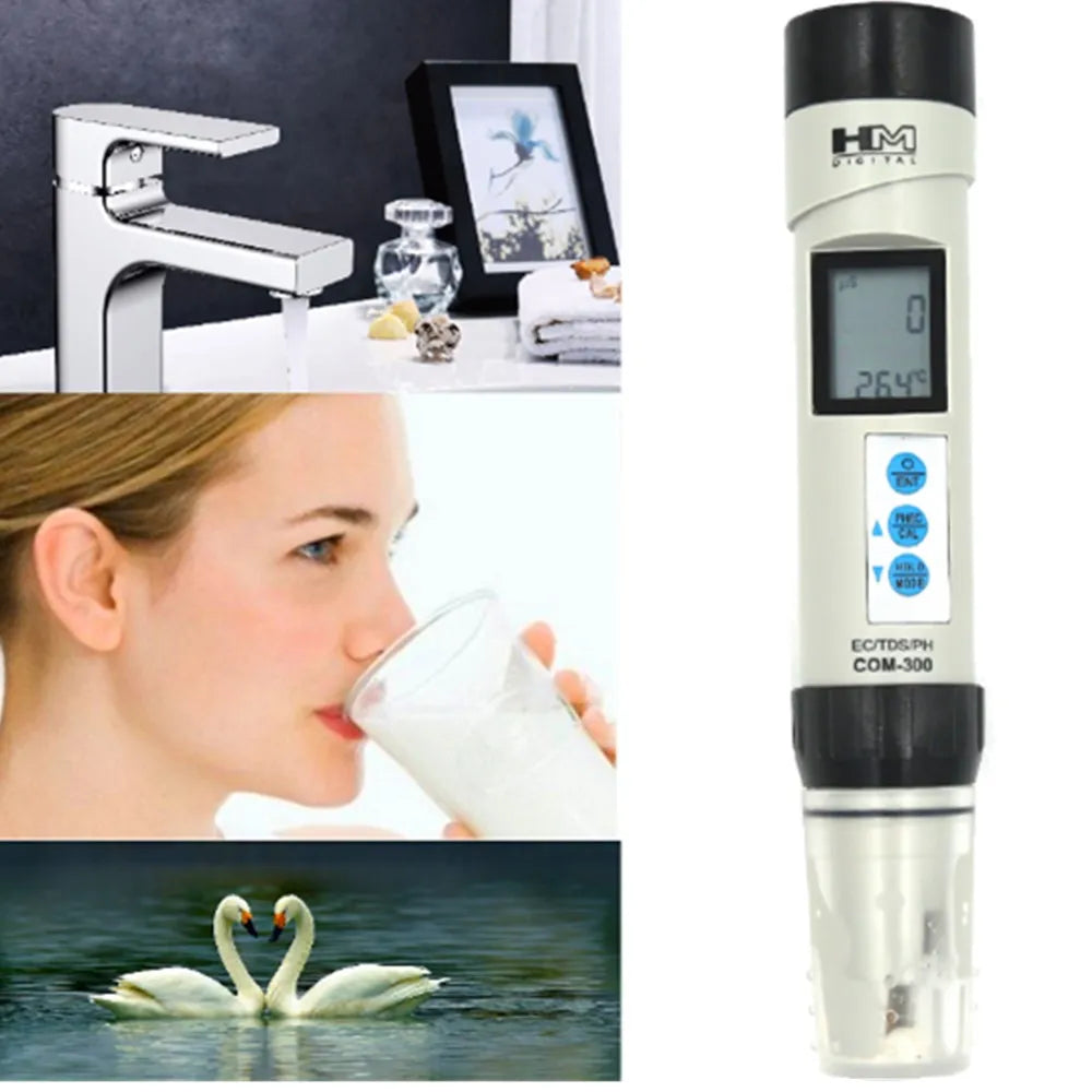 HM 2 3 4 in 1 PH Meter - All in One Water Quality Tester