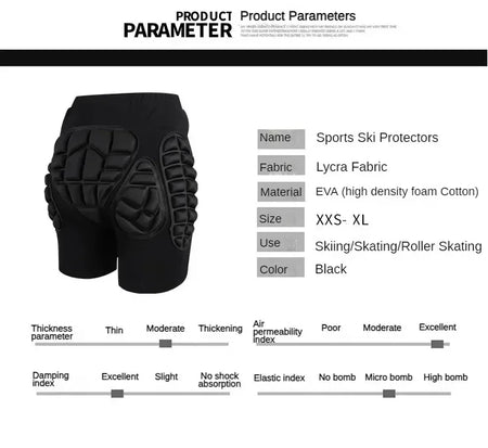 Kids Outdoor Sport Protection Shorts Plus - Hip Padding
