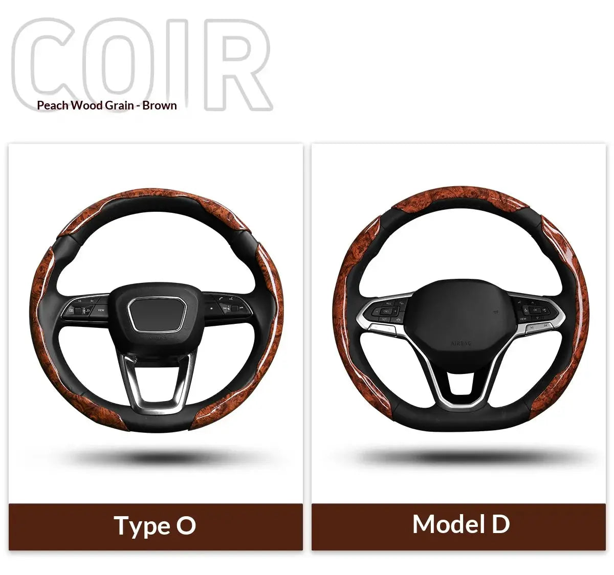 3-Piece Segmented Texture Car Interior, Steering Wheel Cover, Anti-Slip Decoration, Comfortable to the Touch by InterCyprus Trading Ltd