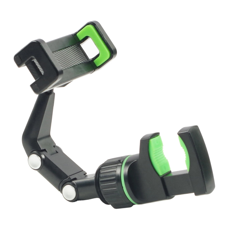 Phone Holder for Guitar Head Mic Stand &ndash; 360 Degree Clip Black  Green