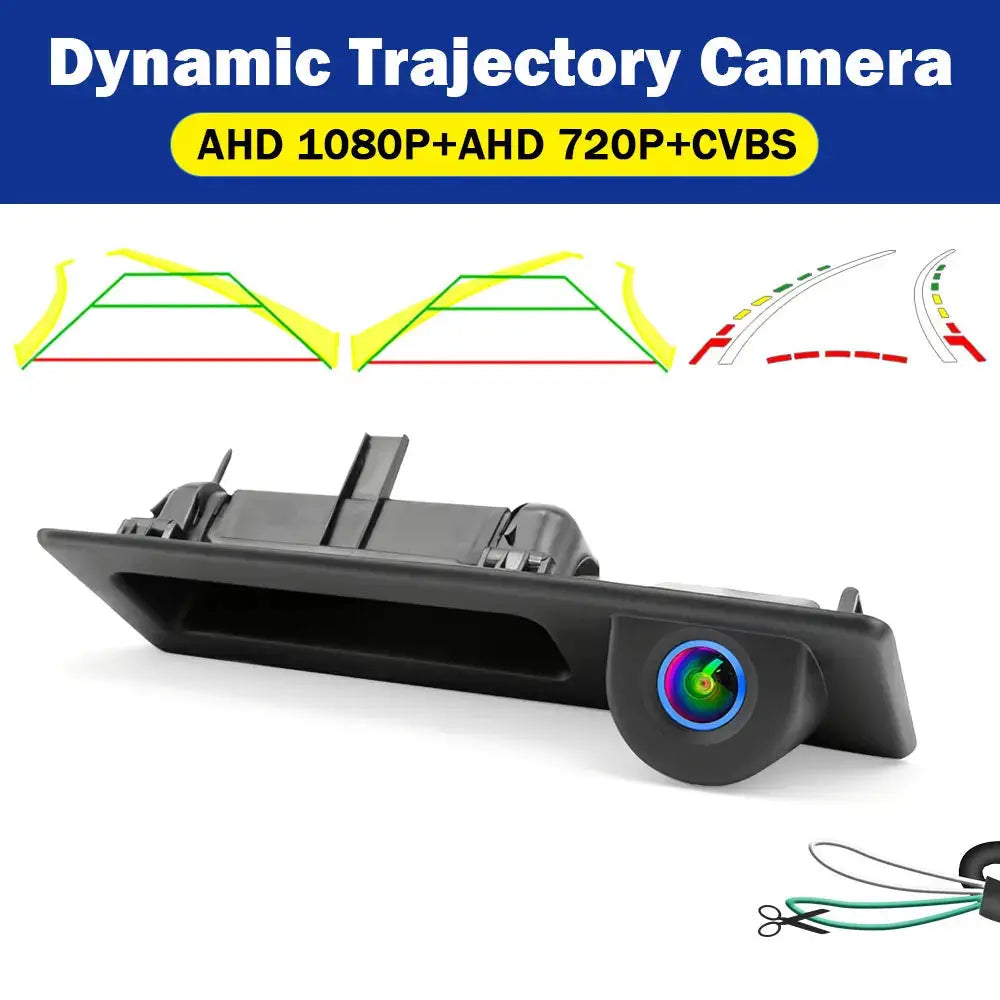 4K AHD 1080P Dynamic Guideline Reverse Camera For BMW 5/3 Series X1/X3/X4/X5 2011-2017 Trunk Handle Backup Camera Starlight Nigh by InterCyprus Trading Ltd
