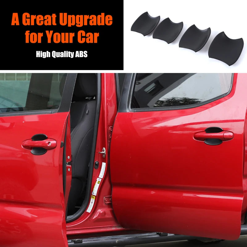 ABS crne navlake za vrata za Tacoma 2016 2022 4 kom.