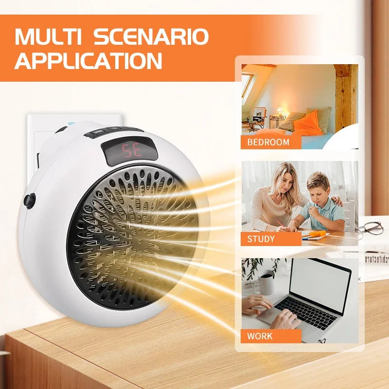 Nástěnný a stolní elektrický ohřívač s dvojím použitím, dálkové ovládání