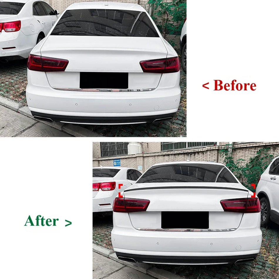Galinis spoileris Audi A6 S6 C7 2012-2018 ABS S5 stiliaus automobilio bagažinės sparnas Patvari ABS plastikas