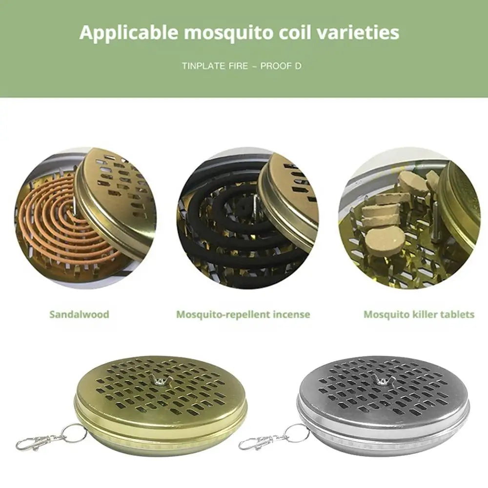 Stainless Steel Mosquito Coil Holder &ndash; Space-Saving Hangable Design