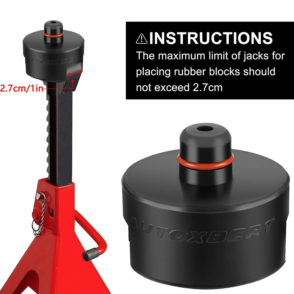 Dual-use Rubber Jack Pad Stand Adapter Pucks Fits Car Axle Jack Stands Floor Jack For Tesla Model 3 Model S Model X Model Y New by InterCyprus Trading Ltd