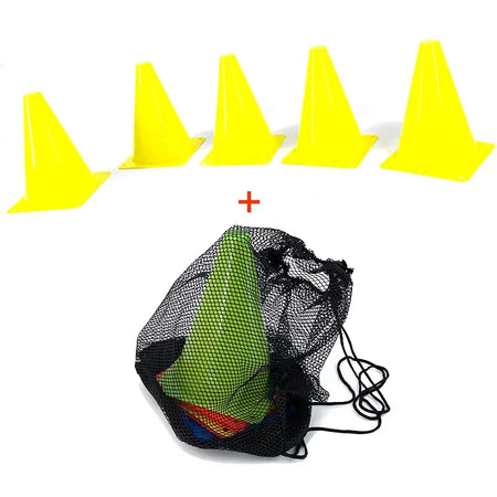 High-Visibility 18CM Training Cones - Set of 5 Yellow-2