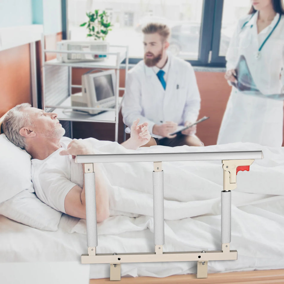 Foldable Bed Rail Seniors Protective Barrier 97x40cm