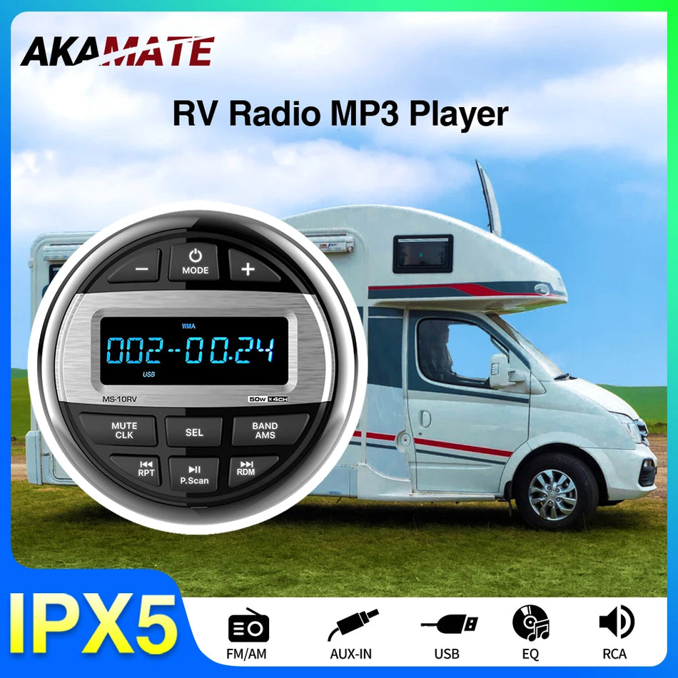 MS-10RV-1 - Waterproof IPX5 Bluetooth RV Media Player