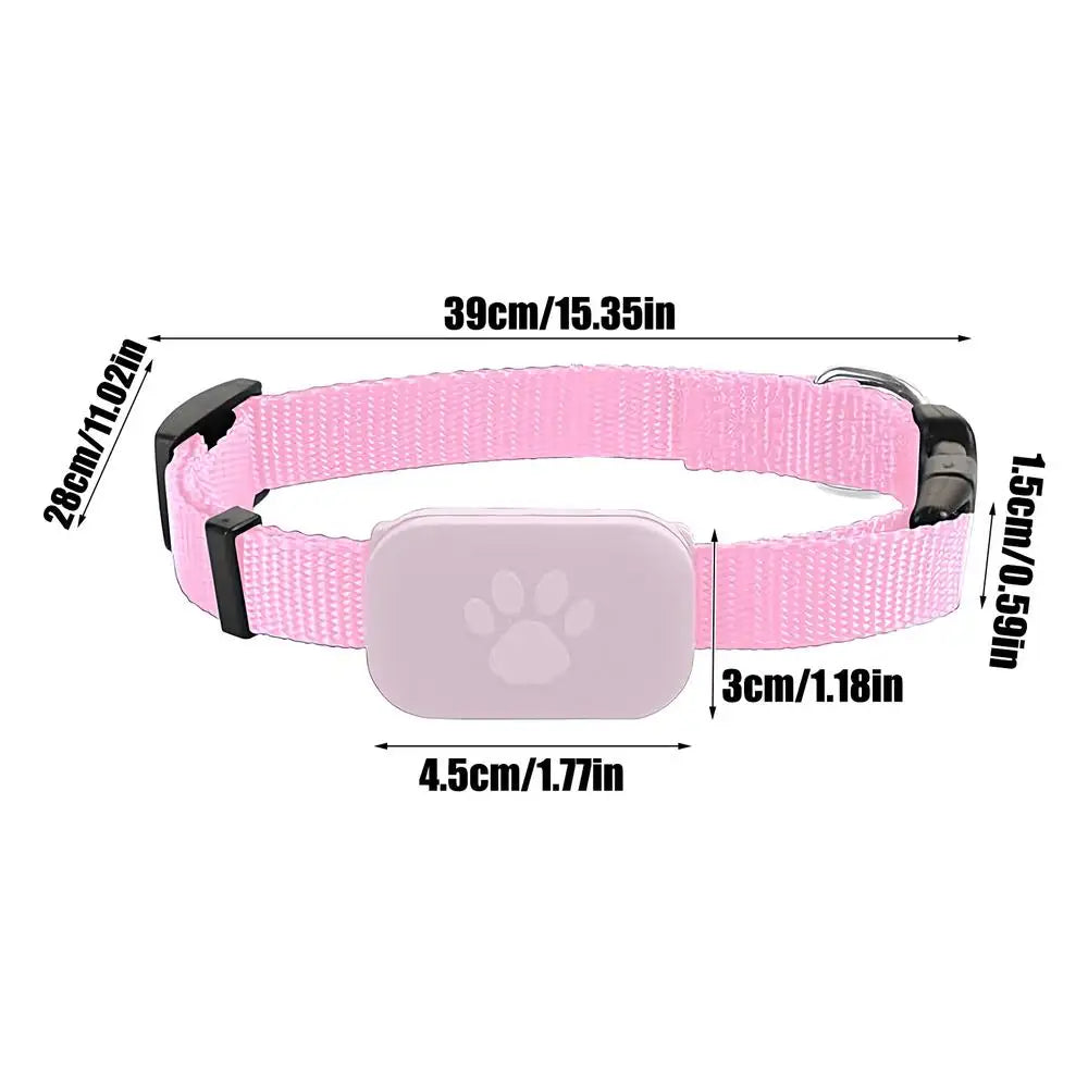 GPS Cat Collar Kitten Tracking &ndash; Long Lasting Battery Pink