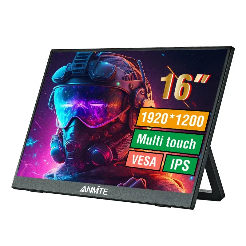 Anmite 14/16-Inch Portable Touch Monitor &ndash; 1200P HDR with Low Blue Light