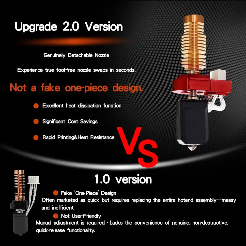 Upgrade Hotend for Flashforge Adventurer 5M Ceramic 280C