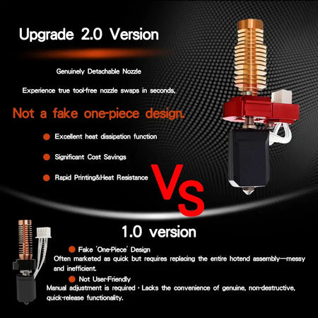 Upgrade Hotend for Flashforge Adventurer 5M Ceramic 280C