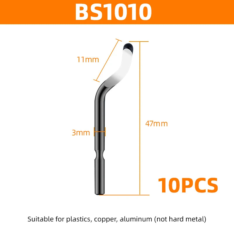 Deburring Tool Set With 15 High Speed Steel Swivel Blades Burr Removal Reamer Tool For Metal Resin Copper Plastic Pvc 3d Print I13634105729 S24163359725 - View #2