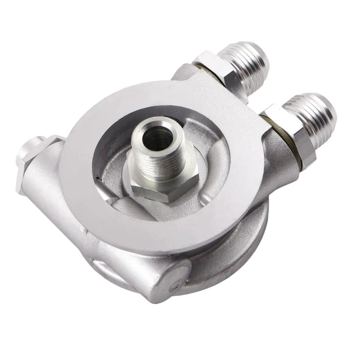 PIKBUK Aluminum AN8 AN10 Oil Cooler Sandwich Plate Filter Adapter Turbo Thermostat Oil Sender Adapter for Automotive by InterCyprus Trading Ltd