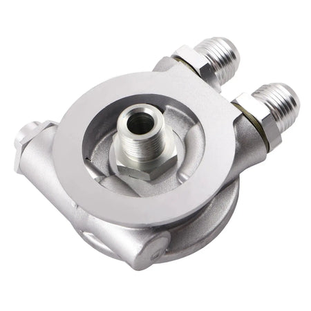 PIKBUK Aluminum AN8 AN10 Oil Cooler Sandwich Plate Filter Adapter Turbo Thermostat Oil Sender Adapter for Automotive by InterCyprus Trading Ltd