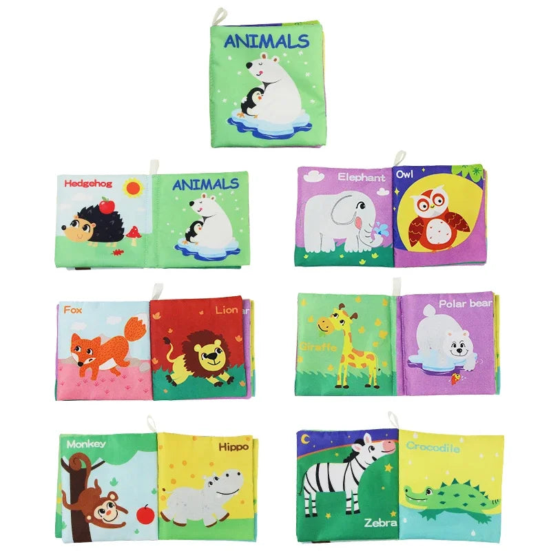 Coolplay Baby Soft Cloth Books &ndash; Safe And Educational Early Learning Toys C-Animals