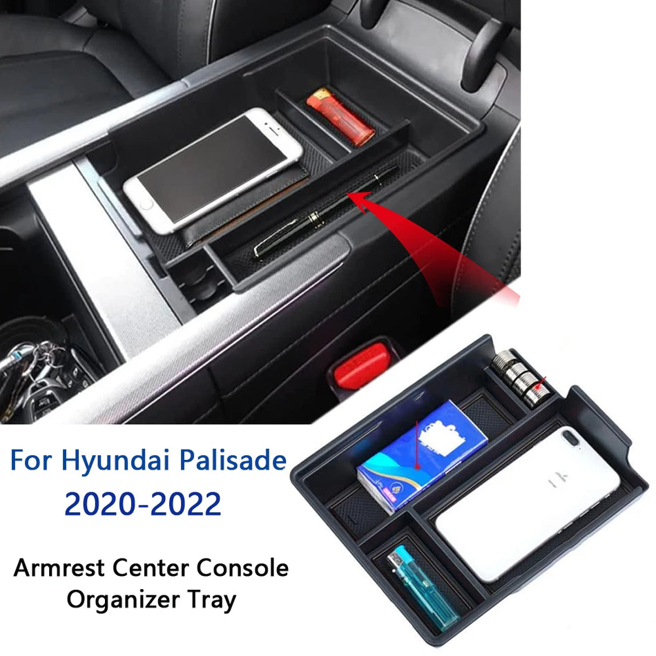 Hyundai Palisade Armstöd Mittkonsol Organisatör 2020 2022