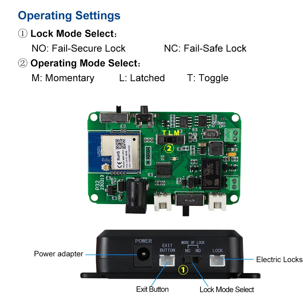 R01 - Smart Wifi Tuya Access Control Kit Remote Unlock