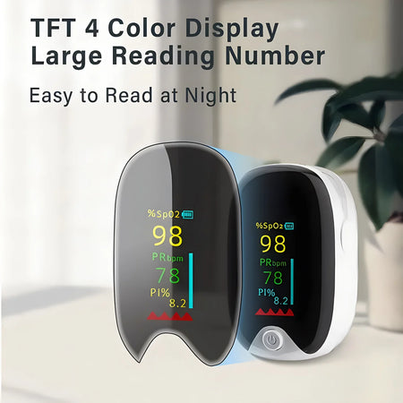 ALIWUZN Finger Clip Pulse Oximeter &ndash; TFT OLED Display