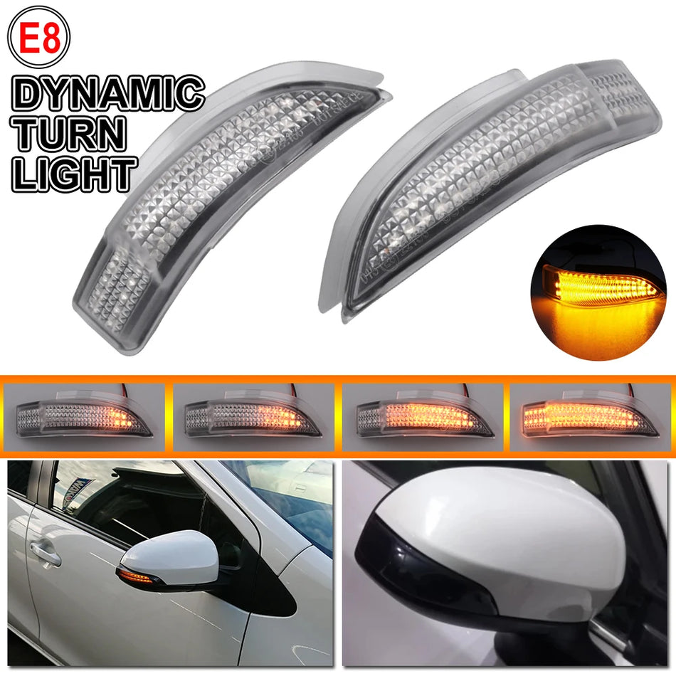 LED sequenzielle Seiten-Spiegel-Blinker für Toyota Yaris Corolla RAV4