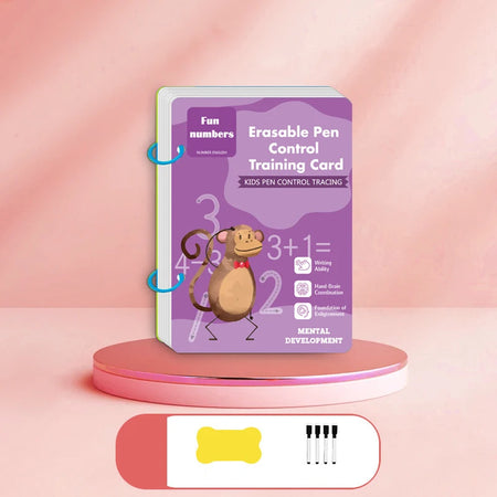 Reusable Montessori Magic Practice Copybook for Child Handwriting Education Fun numbers