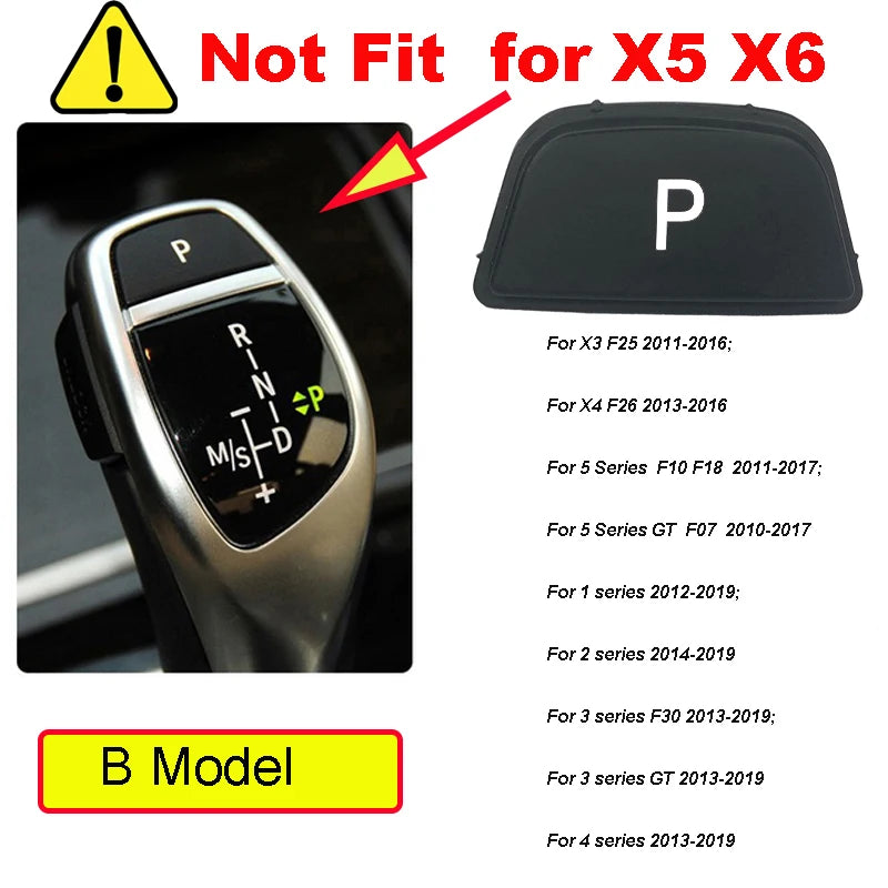Parking Brake Button With ABS Material For BMW 1 2 3 Series F10 F25 by InterCyprus Trading Ltd