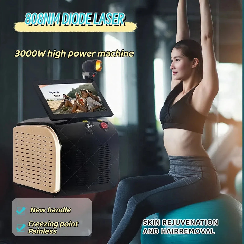 Sort Diode Picosecond Laser 2 I 1 Tatovering Og Hårfjerning